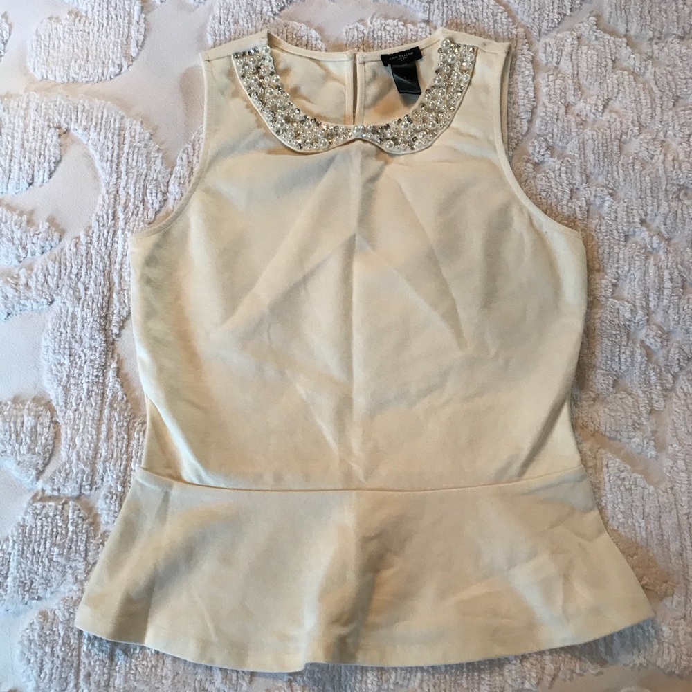 Ann Taylor Top With Peplum